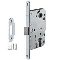 Замок под цилиндр с пластиковым язычком Punto (Пунто) PL85-50 SSC (сатинированный хром)