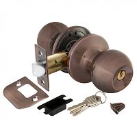 Ручка защелка Punto (Пунто) DK672 AC-ET (6072 AC-E) (ключ/фиксатор) медь