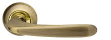 Дверная ручка Armadillo (Армадилло) R.LD54.Pava (Pava LD42) AB/GP-7 бронза/золото TECH (кв. 8х140)