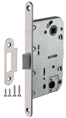Защелка сантехническая с пластиковым язычком Fuaro (Фуаро) PLASTP96WC-50 (P96WC-50) SN мат.никель