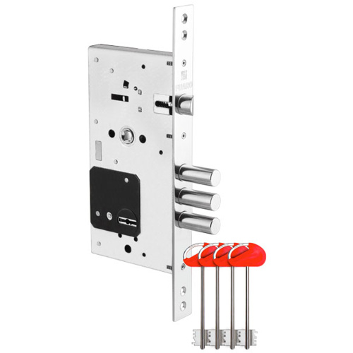 Замок сувальдный врезной Fuaro (Фуаро) MDV25/S-60.85.3R16 4key
