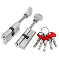 Цилиндровый механизм Fuaro (Фуаро) (D-PRO507/95)D-PRO5007Tang95(60+10+25) CP хром 5Key со штоком