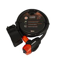 Замок тросовый Fuaro (Фуаро) PL-BIKE-12100-KEY (12х1000) 3 perfo key(PL-12100-KEY) /подвес