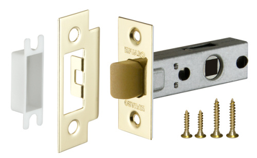 Защелка врезная с пластиковым язычком Fuaro (Фуаро) PLASTP12-45-25 GP золото