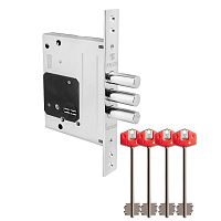 Замок сувальдный врезной Fuaro (Фуаро) TERMO MDV25/S-60.00.3R16 4 key (ключ удл. 120/75 мм)