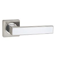 Дверная ручка Ajax (Аякс) K.JK51.OPTIMA plus (OPTIMA plus JK) SN/WH-19 матовый никель/белый