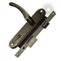Замок цилиндровый в комплекте с ручкой Punto (Пунто) LOCKSET16.CRONA.4070-1 (KIT P16 4070 CRONA) AB бронза