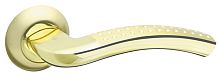 Дверная ручка Fuaro (Фуаро)  R.AR54.LOUNGE (LOUNGE AR) 130mm SG/GP-4 матовое золото/золото