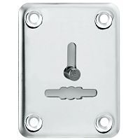 Декоративная накладка Punto (Пунто) ESC081/1-SS (нержавейка) на сувальдный замок со шторкой (1 шт.) тех.упак.