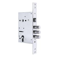 Врезной замок с защелкой Punto (Пунто) MDV30C-816 CP (V30/C) CP хром тех.уп.