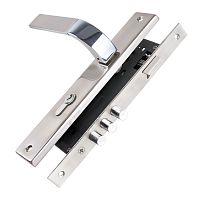 Замок цилиндровый в комплекте с ручкой Punto (Пунто) LOCKSET90.ORION.4585-3 (KIT P90 4585/3 ORION) SN/CP мат.никель/хром