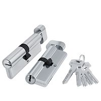 Цилиндровый механизм Fuaro (Фуаро) (200 ZM/100) 2000 ZMKnob100(60+10+30) CP хром 5Key с вертушкой