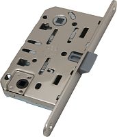 Защелка сантехническая  с пластиковым язычком B01102.50.06 AGB (АГБ) Защелка врезная WC (никель) MEDIANA EVOLUTION