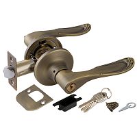 Ручка защелка Punto (Пунто) DK630 MAB-ET (6030 MAB-E) (ключ/фиксатор) мат.бронза