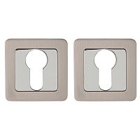 Накладка под цилиндр Punto (Пунто) ET.K.QR52 (ET QR) SN/CP-3 матовый никель/хром