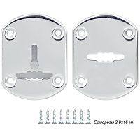 Декоративная накладка Punto (Пунто) ESC021-SS (нержавейка) на сувальдный замок (1 пара)