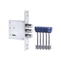 Замок сувальдный врезной Punto (Пунто) MDV30S-817 CP (V30/S) CP хром длиный ключ