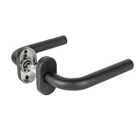 Дверная ручка Fuaro (Фуаро)  R.DSS201-0201P/19 INOX 201 BLACK (овальное основание)