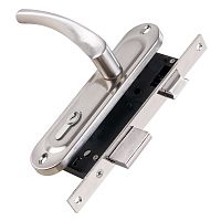 Замок цилиндровый в комплекте с ручкой Punto (Пунто) LOCKSET16.CRONA.4070-1 (KIT P16 4070 CRONA) SN мат.никель