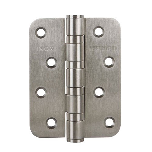 Петли дверные Fuaro (Фуаро) из нержавейки универсальная IN4400U-R10 INOX (4BB-R10 102х76х3)