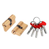 Цилиндровый механизм Fuaro (Фуаро) (D-PRO500/60) D-PRO5000Key60(25+10+25) SSG-39 сатинированное золото 5Key