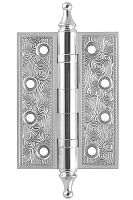 Петли дверные Armadillo (Армадилло) универсальная Castillo CL 500-A4 102x76x3,5 SILVER-925 Серебро 925