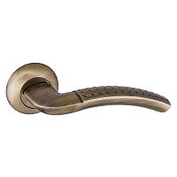 Дверная ручка Punto (Пунто) R.TL54.LOGICA (LOGICA TL) 140mm ABG-6 зеленая бронза