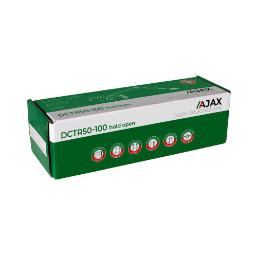 Доводчик двери Ajax (Аякс) DCTR50-100 (TDR-100) 50-100кг WH белый фото 2 Доводчик двери Ajax (Аякс) DCTR50-100 (TDR-100) 50-100кг WH белый фото 2