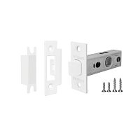 Защелка врезная с пластиковым язычком Fuaro (Фуаро) PLASTP12-45-25 WH белый