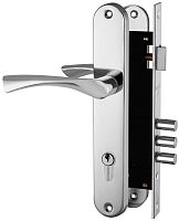Замок цилиндровый в комплекте с ручкой Fuaro (Фуаро) LOCKSET.9011 (SET F9011) CP хром