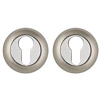 Накладка под цилиндр Punto (Пунто) ET.R.ZR54 (ET ZR) SN/CP-3 матовый никель/хром