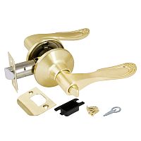 Ручка защелка Punto (Пунто) DK630 SB-BK (6030 SB-B) (фиксатор) мат. золото