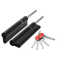 Цилиндровый механизм Fuaro (Фуаро) D-PRO5007 Tang 90 w/k (55+10+25) BL-24 черный 5Key без верт.