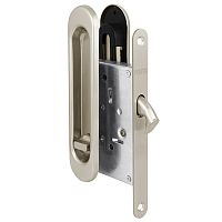 Ручка для раздвижных дверей с замком Punto (Пунто) SH.SL152.KIT011-BK (Soft LINE SL-011) SN-3 матовый никель