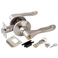 Ручка защелка Punto (Пунто) DK630 SN-ET (6030 SN-E) (ключ/фиксатор) мат.никель