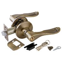 Ручка защелка Punto (Пунто) DK630 AB-ET (6030 AB-E) (ключ/фиксатор) бронза