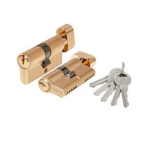 Цилиндровый механизм Fuaro (Фуаро) 1000ZM Knob60(25+10+25) SSG сатинированное золото 5Key с вертушкой