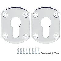 Декоративная накладка Punto (Пунто) ESC031-SS (нержавейка) на цилиндр (1 пара)