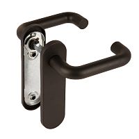 Ручка на планке Fuaro (Фуаро) дверная FP.DH172.0433 W/CYL HOLE NE (9x140) без отверстий под ЦМ BL-24 черный