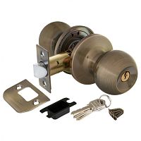 Ручка защелка Punto (Пунто) DK672 AB-ET (6072 AB-E) (ключ/фиксатор) бронза