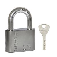 Замок навесной Fuaro (Фуаро) PL-WEATHER-1560 Nickel 4 fin key ( PL-15-60) диск. /блистер