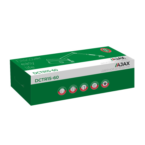 Доводчик двери Ajax (Аякс) DCTR15-60 (TDR-60) 15-60кг WH белый фото 2