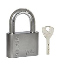 Замок навесной Fuaro (Фуаро) PL-WEATHER-1550 Nickel 4 fin key ( PL-15-50) диск. /блистер
