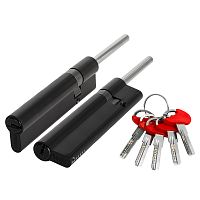 Цилиндровый механизм Fuaro (Фуаро) D-PRO5007 Tang 100 w/k (65+10+25) BL-24 черный 5Key без верт.