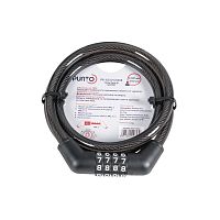 Замок тросовый Punto (Пунто) PK-BIKE-1010-CODE (10х1000) /подвес