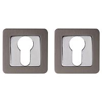 Накладка под цилиндр Punto (Пунто) ET.K.QR52 (ET QR) GR/CP-23 графит/хром