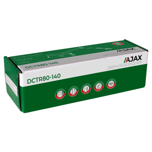 Доводчик двери Ajax (Аякс) DCTR80-140 (TDR-140) 80-140кг WH белый фото 2 Доводчик двери Ajax (Аякс) DCTR80-140 (TDR-140) 80-140кг WH белый фото 2