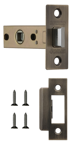 Защелка врезная Fuaro (Фуаро) METF12-45-25 (F12-45-25) AB бронза