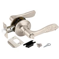 Ручка защелка Punto (Пунто) DK633 SN-BK (6033 SN-B) (фиксатор) мат. никель