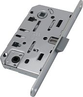 Защелка сантехническая  с пластиковым язычком B01102.50.34 AGB (АГБ) Защелка врезная WC (матовый хром) MEDIANA EVOLUTION